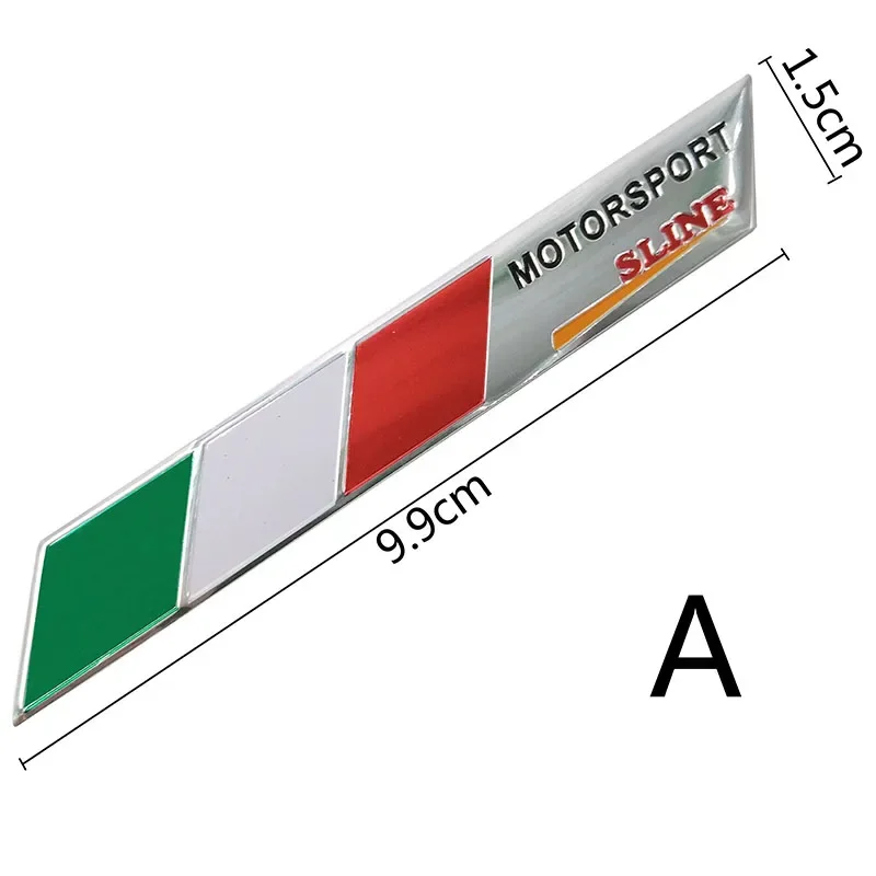 

Алюминиевая итальянская автомобильная наклейка, флаг Италии, аксессуары для стайлинга автомобилей, эмблема, 3D наклейки для chevrolet skoda honda, авто значок, наклейка