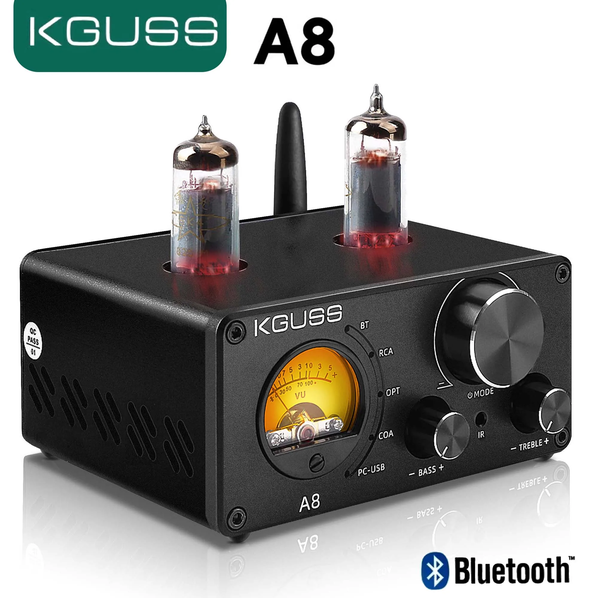 Трубчатый усилитель KGUSS A8 с функцией Bluetooth 5 0 Hi-Fi мощностью 200 Вт | Электроника