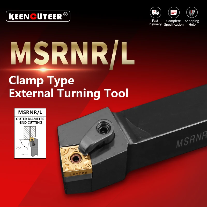 

MSRNR2020 MSRNR2525 MSRNL3232 External Turning Tool MSRNR MSRNL Lathe Bar Turning Holder CNC Cutting Tool Cutter Bar