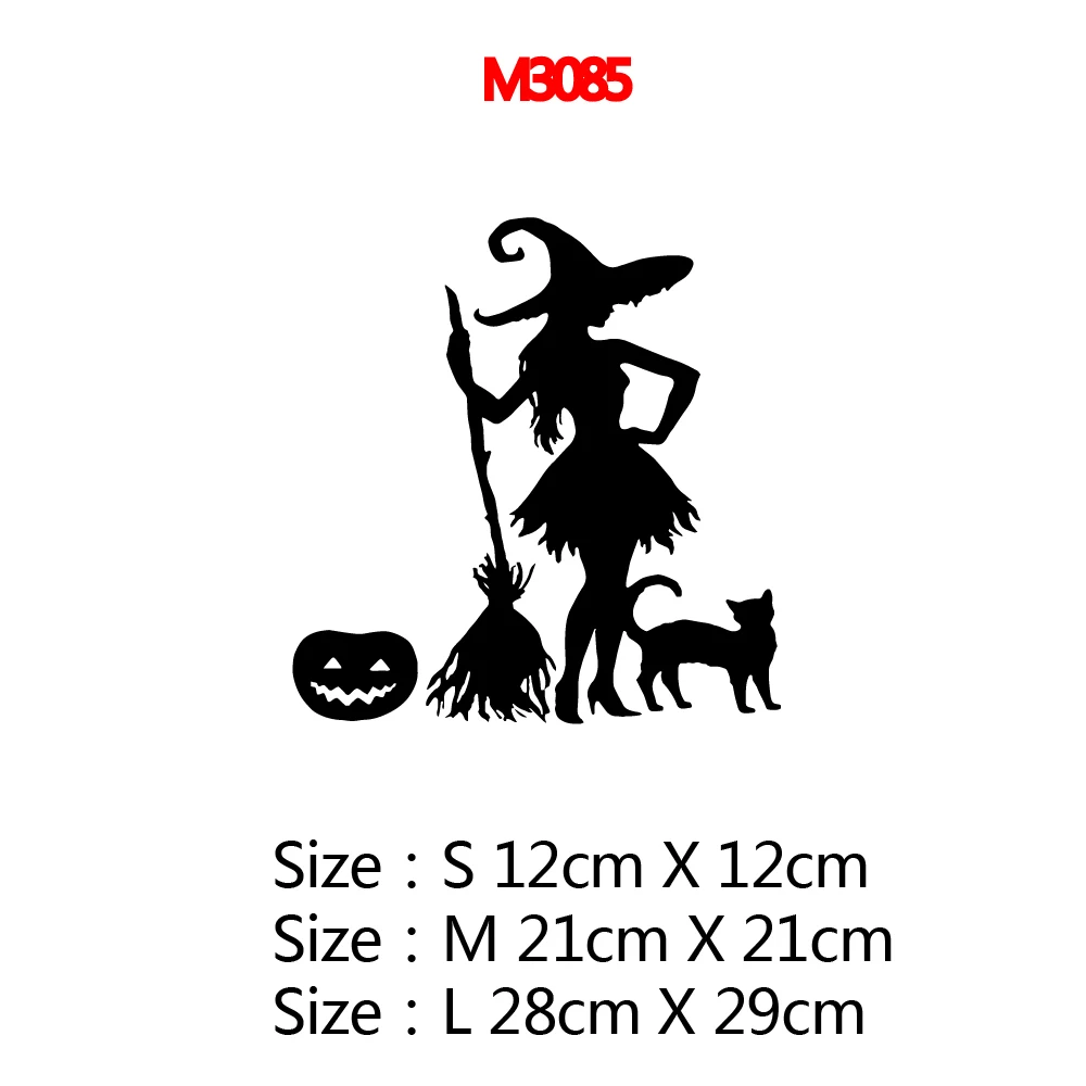 

Car Stickers Personality Witch Cat and Pumpkin Vinyl Decals Car Bumper Body Rear Window Decorative Decals Waterproof,12cm*12cm