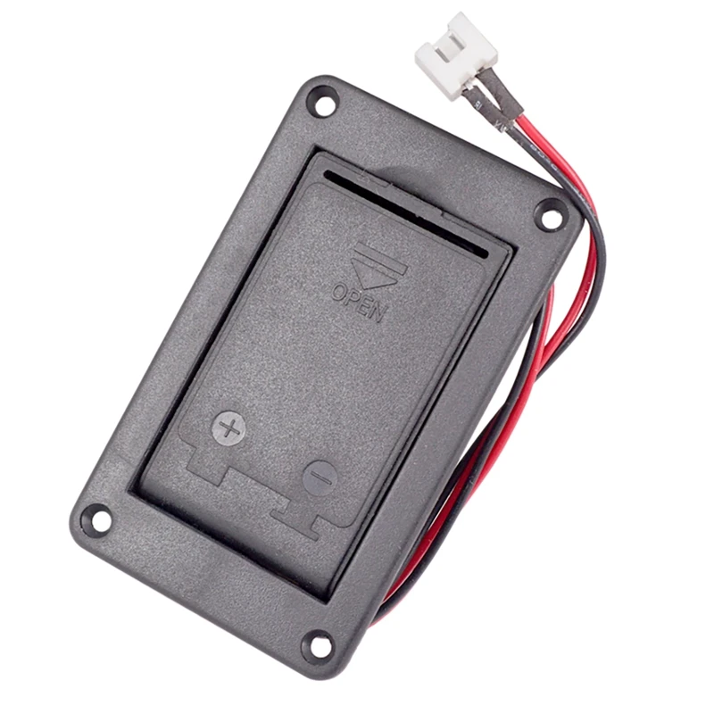 

9V Mount Guitar Active Pickup Battery Cover Hold Box Battery Storage Case For Electric Guitar Bass Accessory