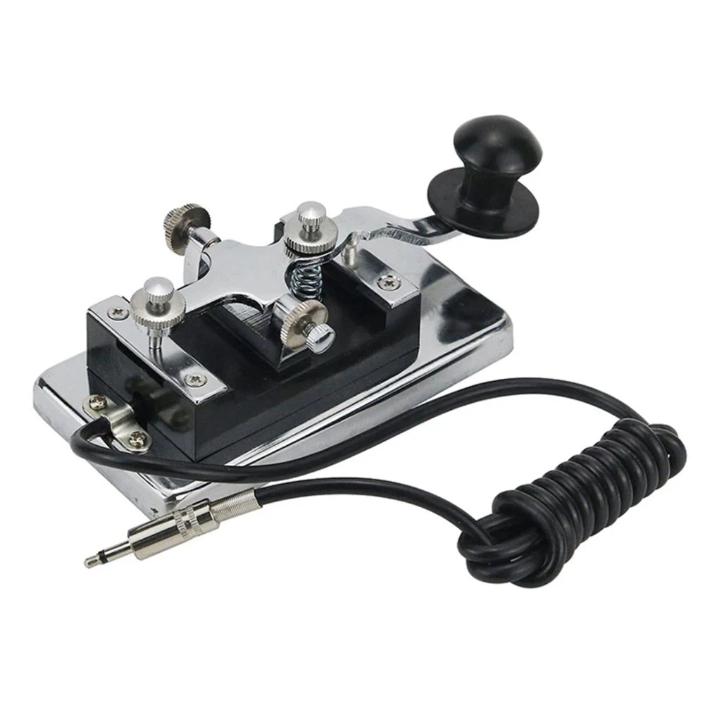 K4 Manual Telegraph Key Morse Key CW Key Fit for Shortwave Radio Morse Code Practices CW Communications