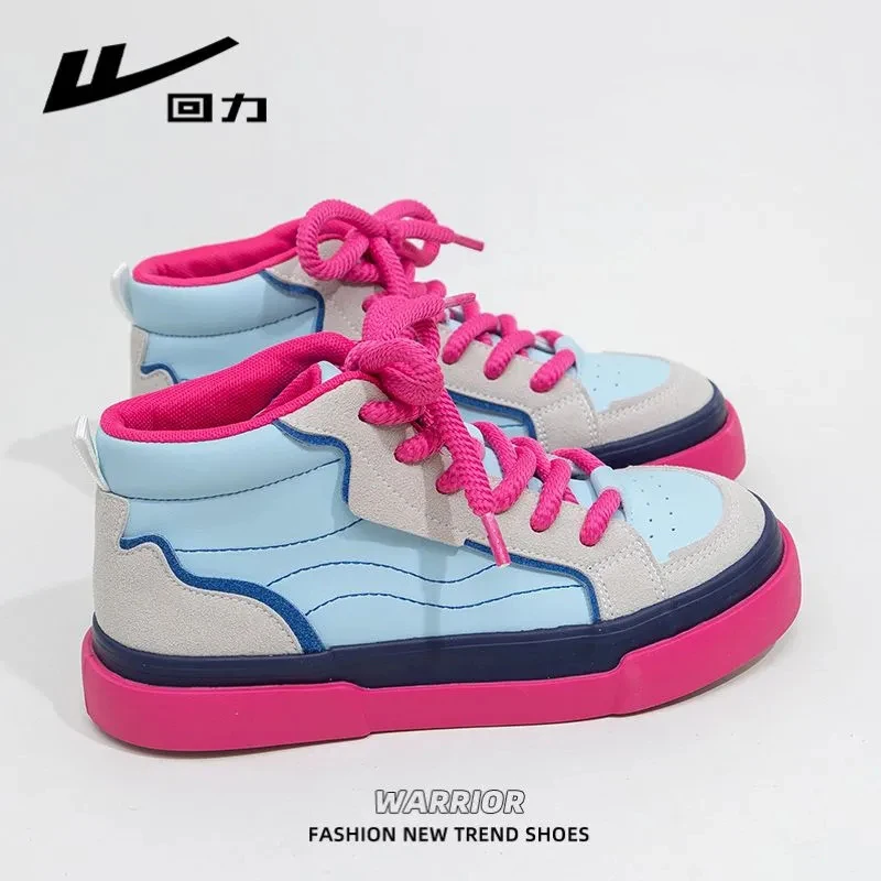 

Женские кроссовки с высоким берцем, на толстой подошве, парусиновые туфли для скейтборда, в американском стиле, повседневная обувь на осень 2023