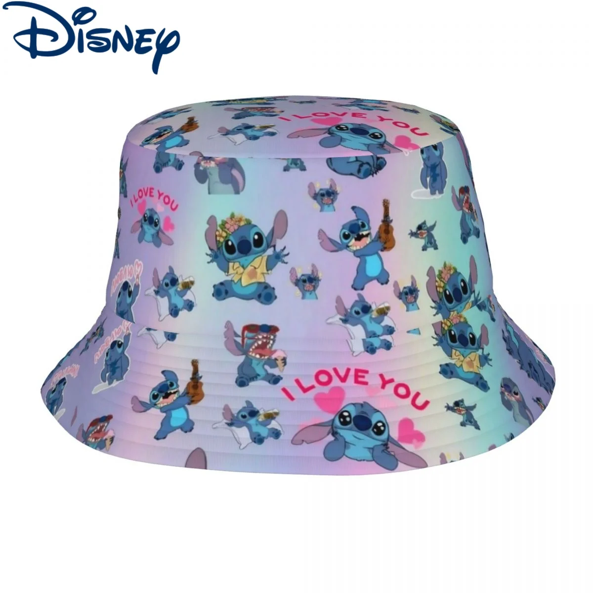 

Men Women Bucket Hat Disney Lilo And Stitch Summer Beach Vacation Headwear Outdoor Sport Fisherman Cap Cartoon Ispoti Hat