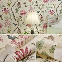 Eco-friendly Thicked 3D Floral Peel and Stick Wallpaper Classic Self Adhesive Wallpapers Roll Stickers for Living Room Bedroom