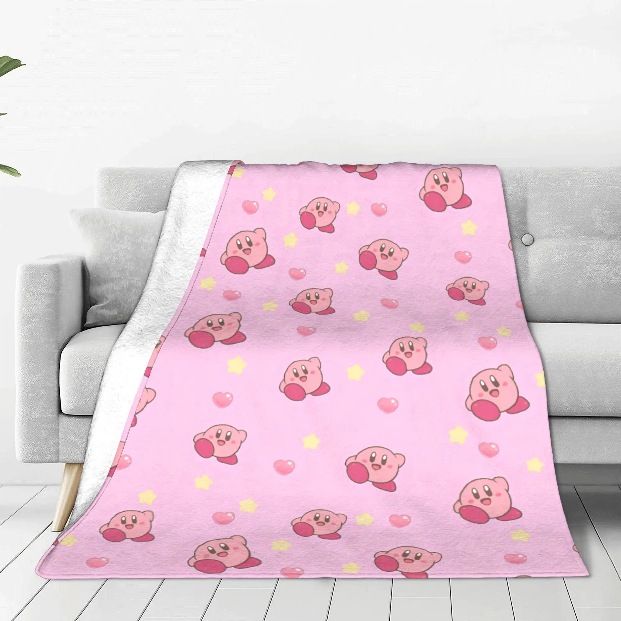 K-Kirbys мультяшные звезды Kawaii вязаные одеяла бархатные аниме игры милое легкое