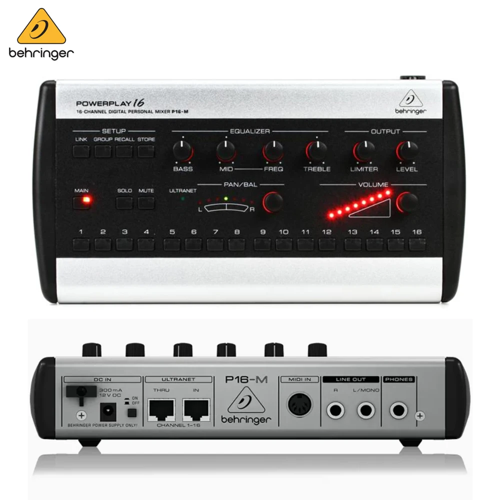 16-канальный цифровой персональный микшер Behringer Powerplay P16-M