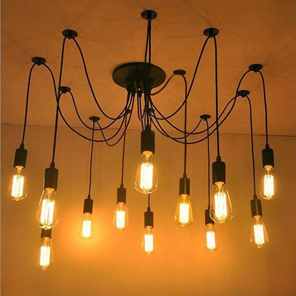 Современная скандинавская ретро лампа Эдисона E27 2-метровая линия винтажные