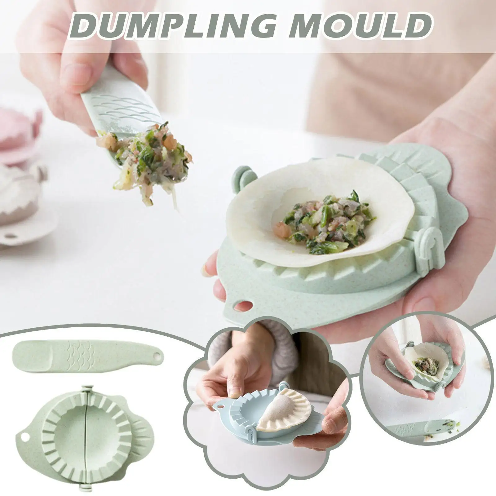 

Dumpling Mold Dumplings Maker Tool Pie Ravioli Mould Pastry Cooking Kitchen Pastry Jiaozi Press Gadgets Clips Dough Baking I1m1