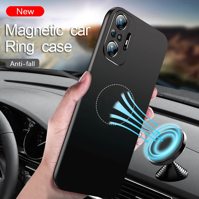 

Invisible Magnetic Car Case Redmi Note 10 Note10 Pro Max Note 10s Silm Thin Hard Cover For Xiaomi Redmi Note 10 Note10 Pro