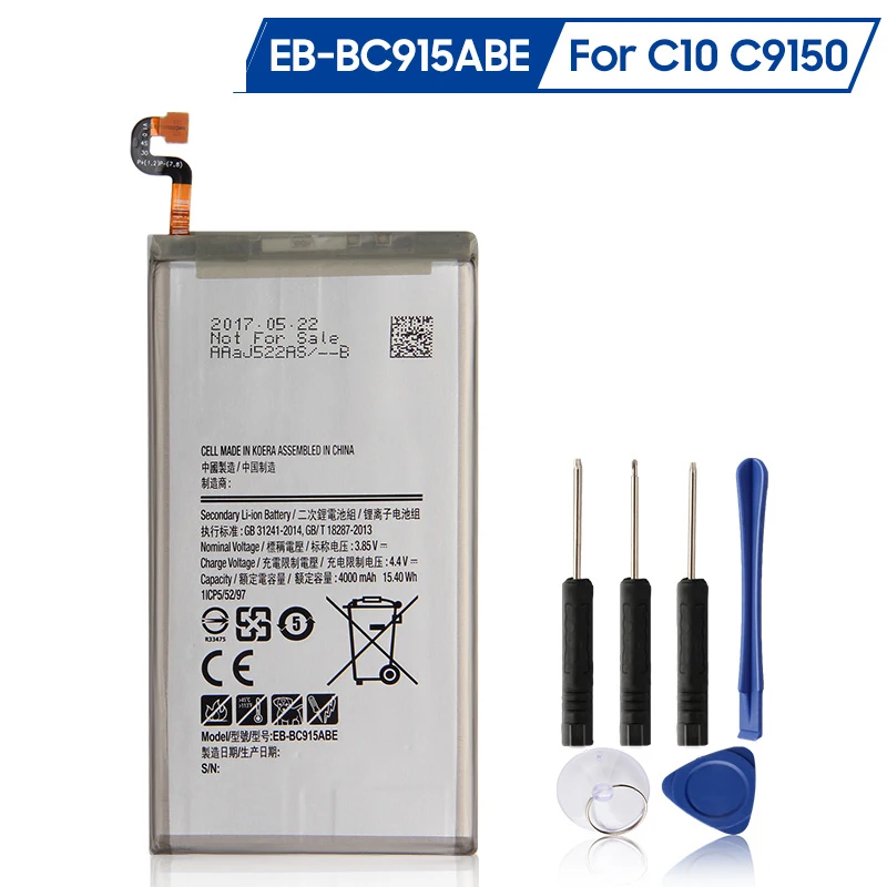 

Оригинальный аккумулятор Samsung EB-BC915ABE для Samsung GALAXY C10 C9150 4000 мАч