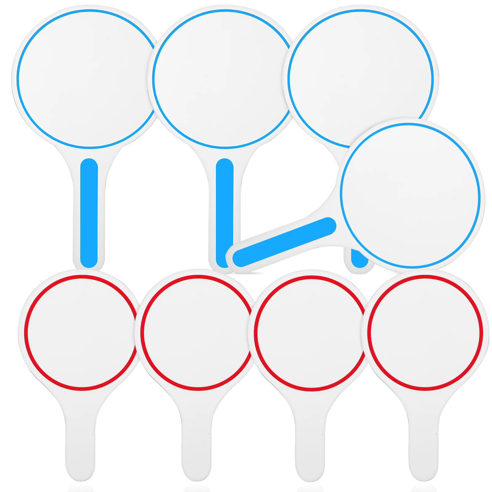 

8Pcs Blank Dry Erase Answer Paddles Scoreboard Quick Response White Board for Classroom Voting Bidding Answer