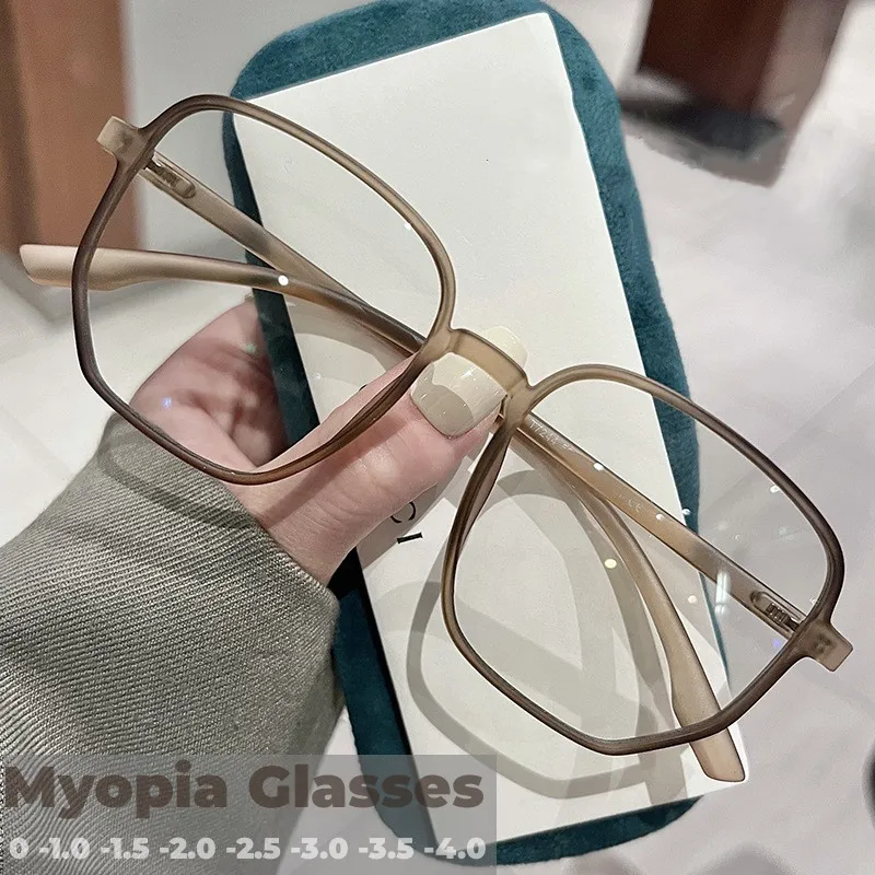 

2023 New Big Frame Anti-blue light Myopia Glasses Women near-sight Eyeglasses Goggles Men Unisex eye protection computer glasses