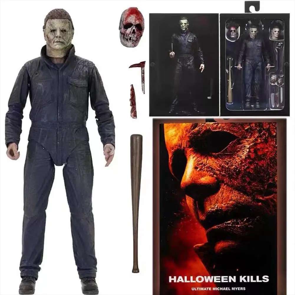 

Neca Figure Model Murderer Moonlight Panic Halloween Killing Horror Michael Doll Figure Model For Children's Gifts