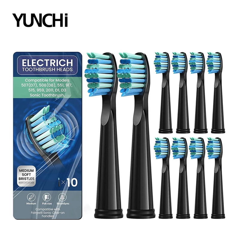 Heads For Fairywill Sonic Electric Toothbrush Replacement Du