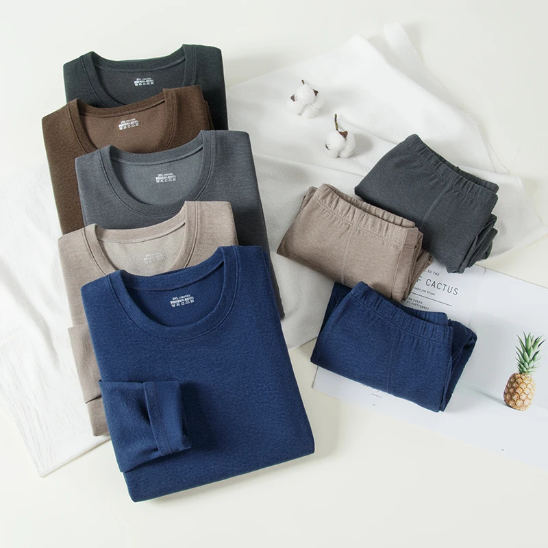 Winter Men's Thermal Underwear Sets Thick Long Johns Men Keep Warm Thermo Underwear Winter Clothes Colorful Thermal For Male