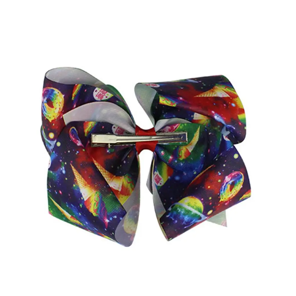 

Модные корейские заколки для волос для девочек, 4 шт./компл., двухцветные изысканные шелковые аксессуары с бантом