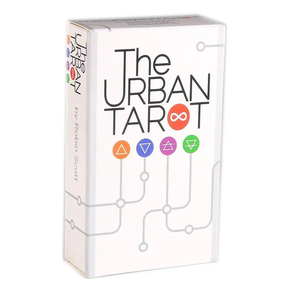 

78Pcs Cards The Urban Tarot Deck Oracle Card Games Friends Party Board Game Divination Fate Tarot Reading Card Illustration