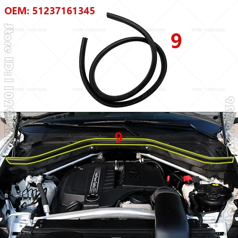 

Для BMW X5 X6 (E70 E71) 2007-2014 гг. Панель перегородки верхнего двигателя автомобиля 51717169421 51717169419 51757171791 64316945583