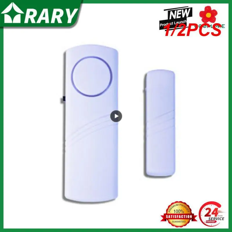 

1/2PCS Simple Anti-theft Door And Window Alarm Home Wireless Security Alarm Magnetic Triggered Door Alarm For Home Security