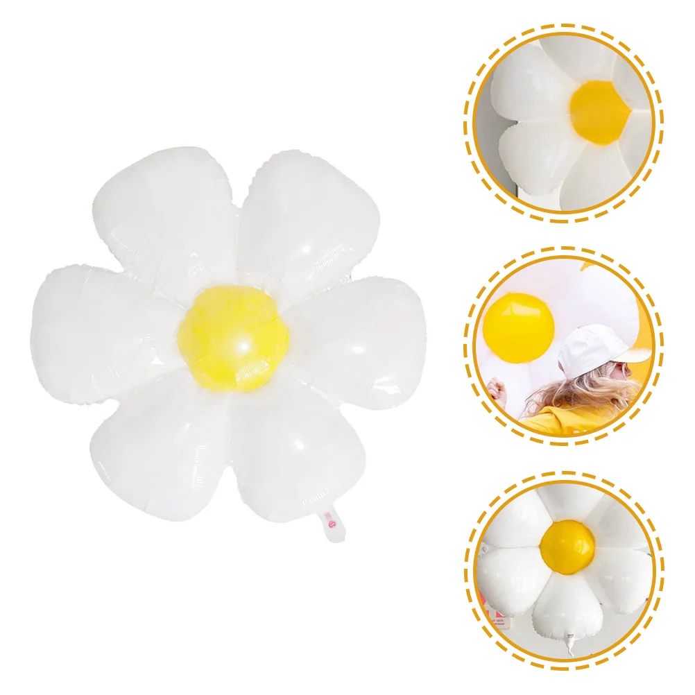 

20 Pcs Daisy Balloon Party Decorations Supplies Flowers Arch Aluminum Foil Balloons