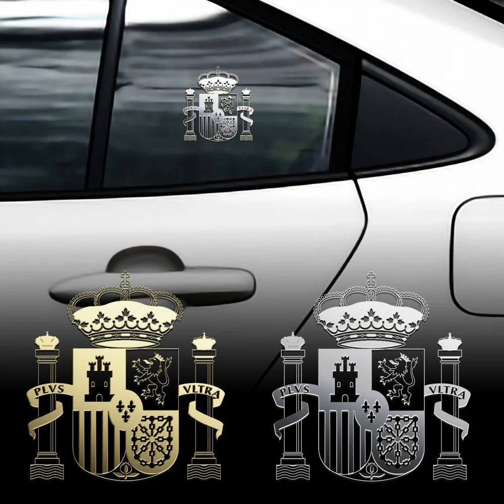 

1Pcs Nickel Spain Flag Body Side Window Rear Mirror Trunk Sticker For Volkswagen Renault Cadillac Lexus Opel KIA Nissan BMW