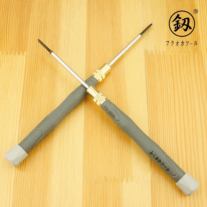 

Japan Fukuoka Tool Dual-use Screwdriver Word Cross Small Screwdriver 2mm With Magnetic Thin Screwdriver Precision