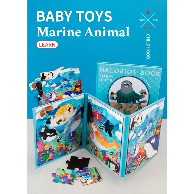 Магнитная развивающая головоломка Монтессори детские игрушки 2 года детская