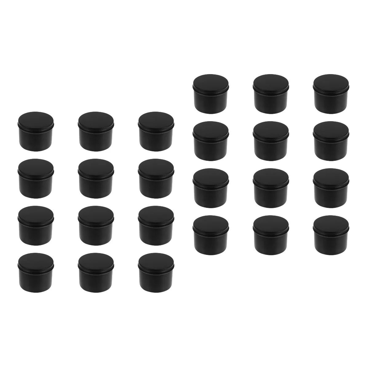 

24 Pcs 100ml Aluminum Jars Box Container Bottle for Eye Shadow Powder Lip Balm