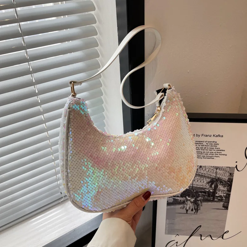 

Personalized fashion and texture single shoulder women's bag 2022 color contrast fashion simple fashion spring and summer armpit