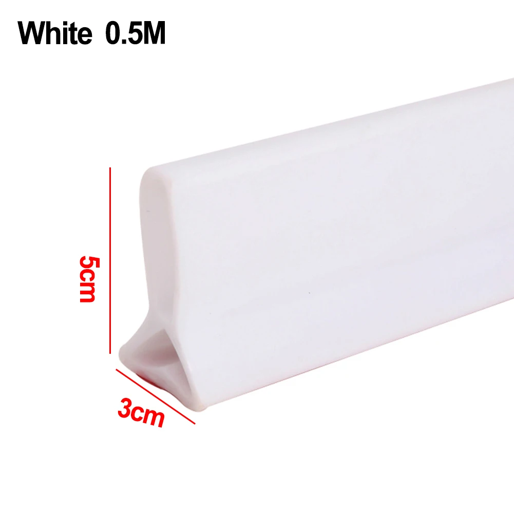 

Stopper Water Barrier 50cm/100cm/150cm/200cm 5cm Height Accessories Bathroom Kitchens Transparent/Grey/black/white