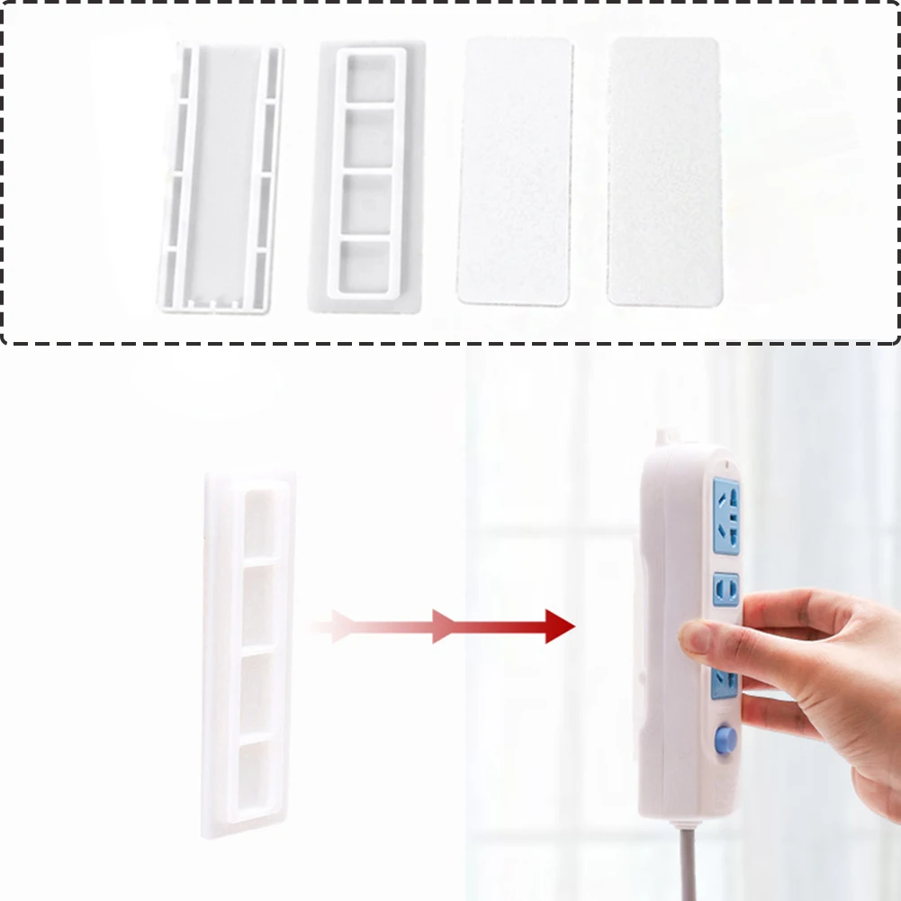 

Socket holder Wall plug fixing device automatic paste plug fixing cable organize cable Insert Row Holder Power Strip Bracket