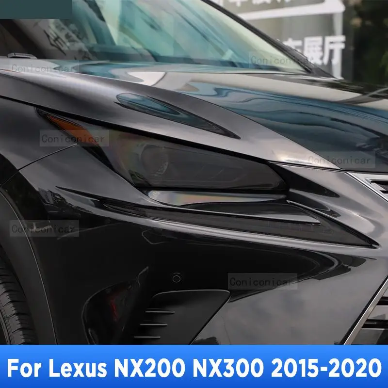 

Защитная Дымчатая Защитная пленка для автомобильных фар с черным оттенком против царапин наклейки из ТПУ для Lexus NX200 NX300 2015-2020 аксессуары