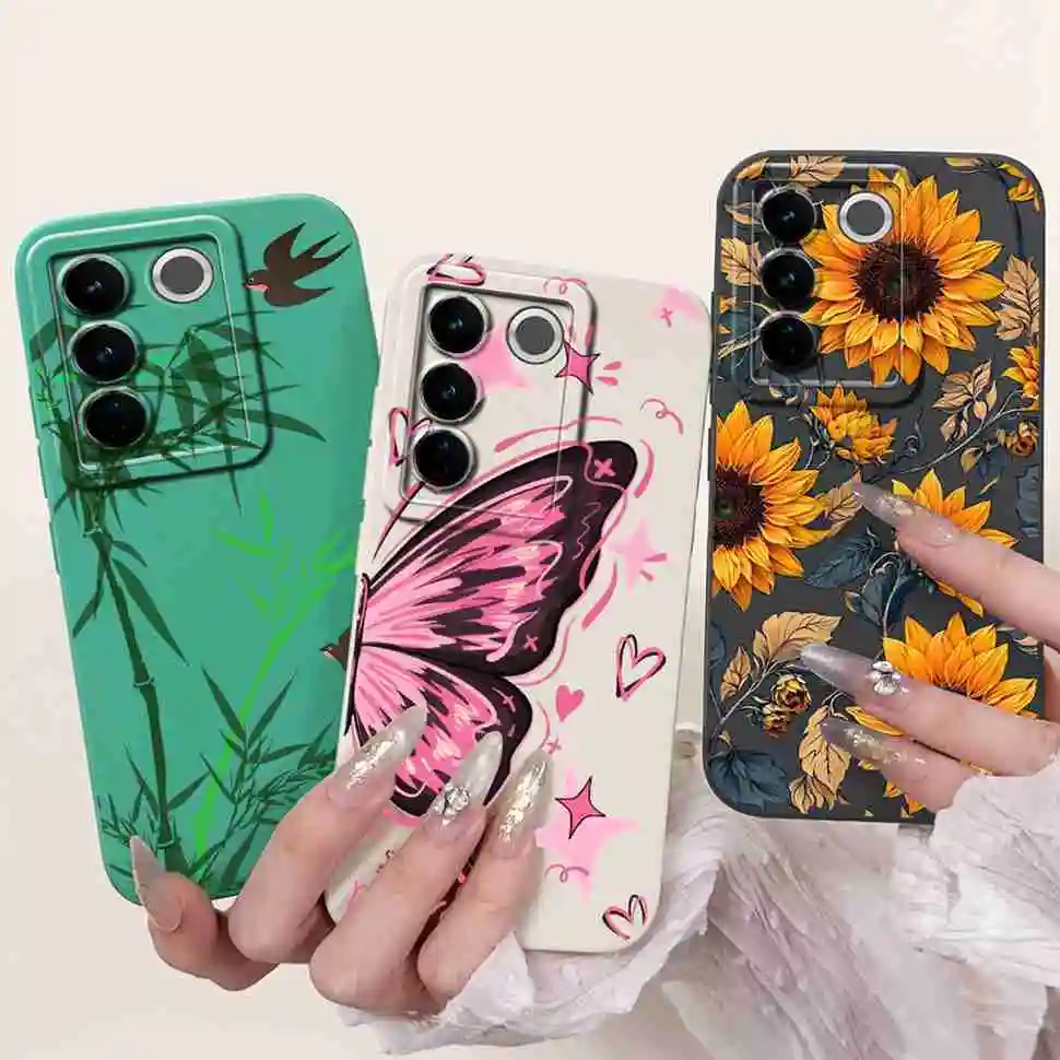 Чехол для Vivo S16e V2239A Cool Girl с росписью чехлы телефонов полный корпус S 16e 5G