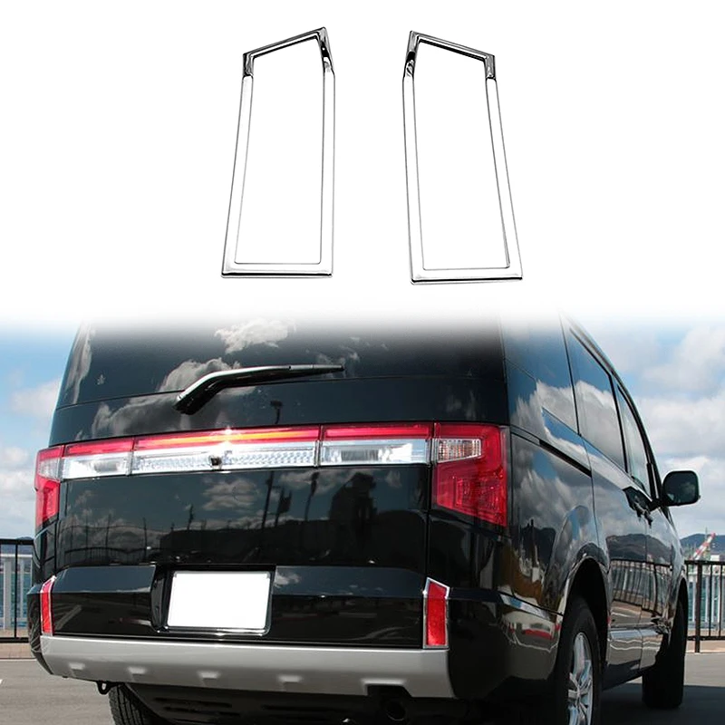 

For Mitsubishi Delica D5 2020 2021 ABS Chrome Rear Reflector Fog Light Lamp Cover Trim Bezel Frame Car Styling