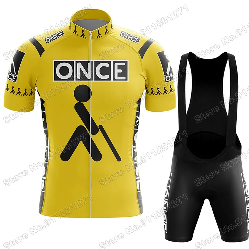 2021 Retro Once Team Cycling Jersey Set Mens Summer Bicycle Clothing Road Bike Shirts Suit Bicycle Bib Shorts MTB Ropa Maillot