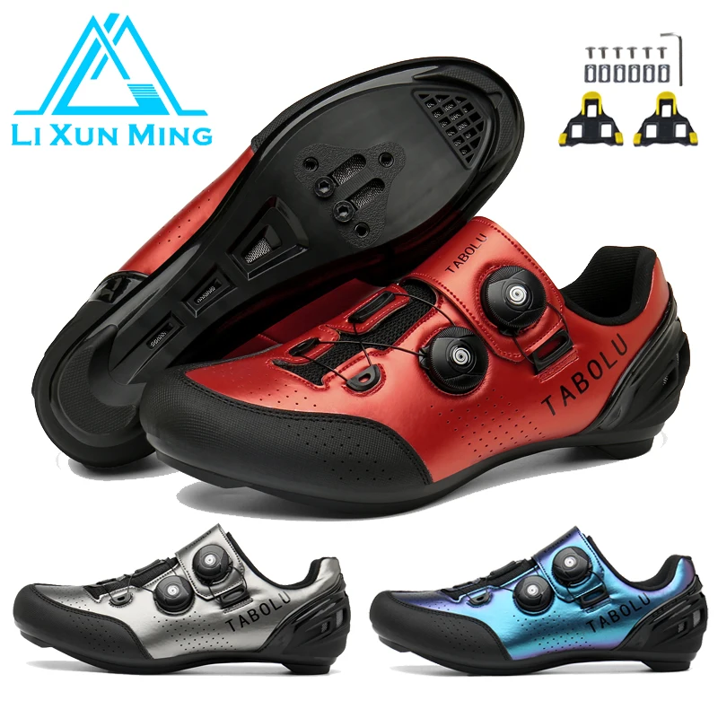 

MTB Shoes Men Cycling Sneakers Summer New Flat Road Bike Boots Cleats Pedal Spd Mountain Biking Sneakers Women Racing Unisex