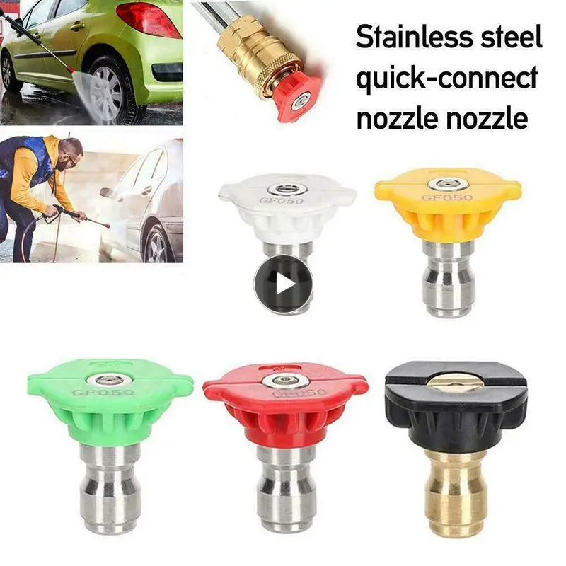 

Quick Connect /power Washer Spray Nozzle Kit Portable High Pressure Washer Spray Nozzle Durable Spray Nozzles Tips Universal