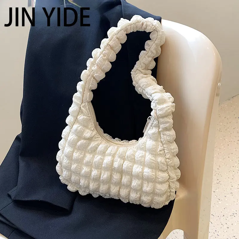 

Сумка на плечо JIN YIDE Женская холщовая, Модный саквояж на плечо в повседневном стиле, дизайнерская сумочка в подмышках, чемоданчик