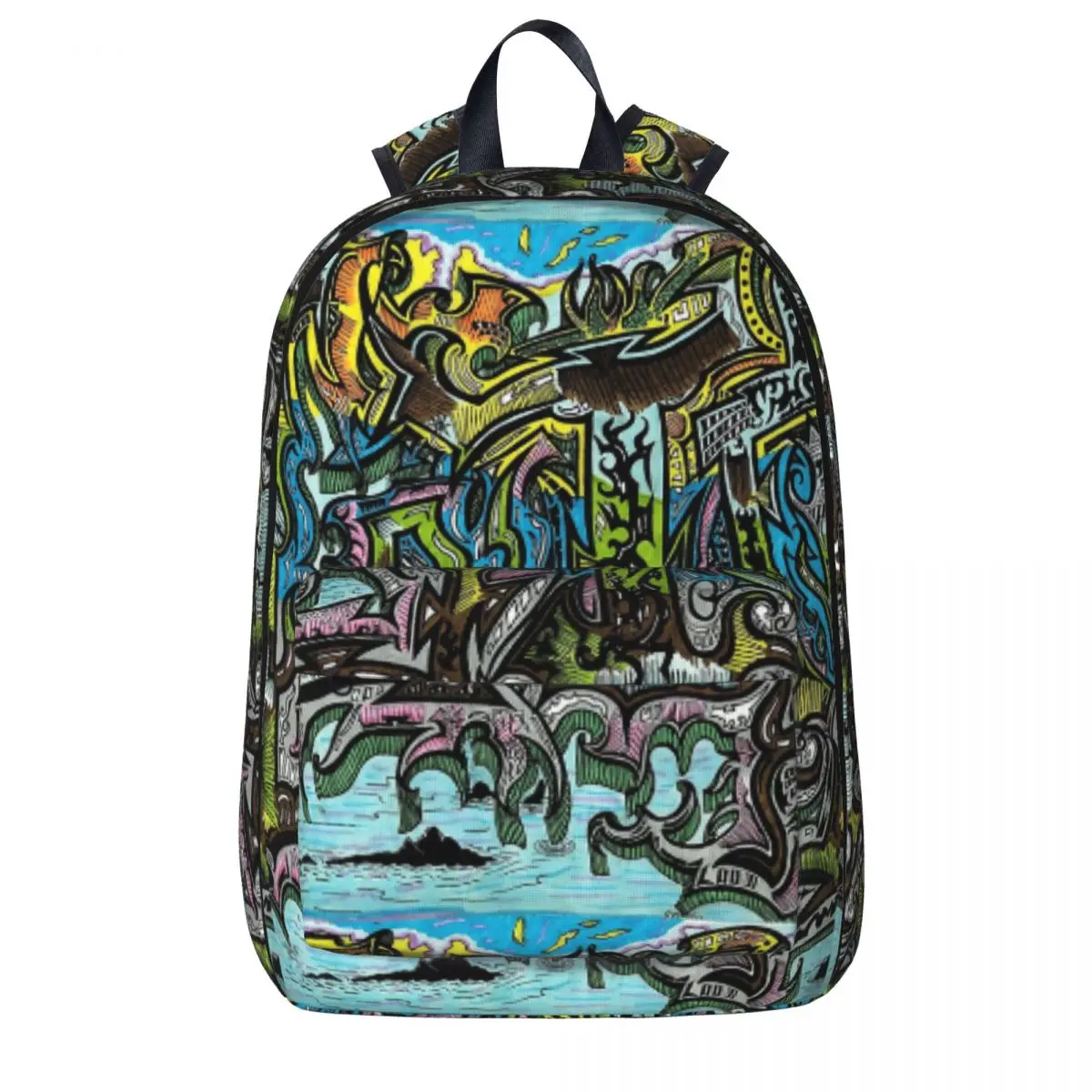 

Life Watercolour Backpack Boy Girl Bookbag Children School Bag Cartoon Kids Rucksack Travel Rucksack Shoulder Bag Large Capacity