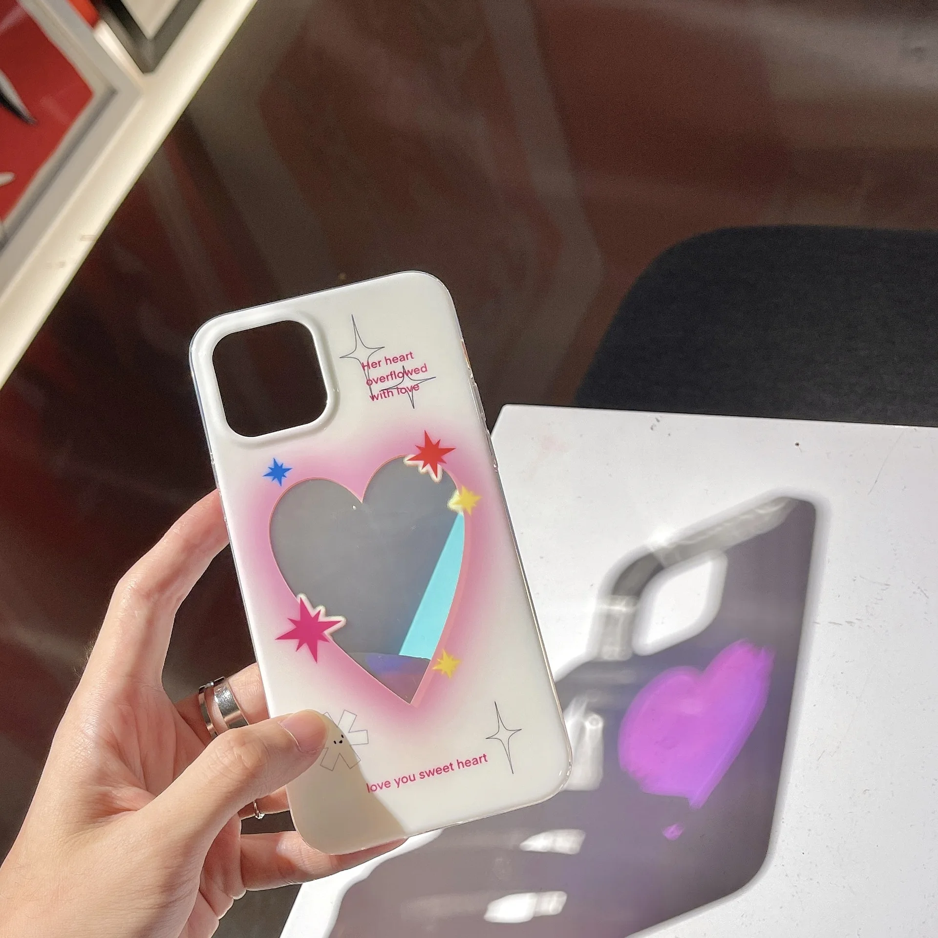 

High Quality Laser Hollow Love Soft Silicone Phone Case for iPhone 12 Pro 7 8 Plus 11 X XS XR MAX SE 2 Korean Fashion Back Cover