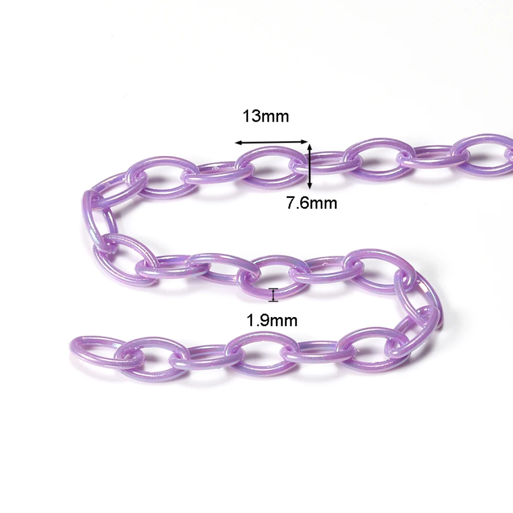 Цепочка из акриловых звеньев для изготовления украшений сделай сам пластиковая