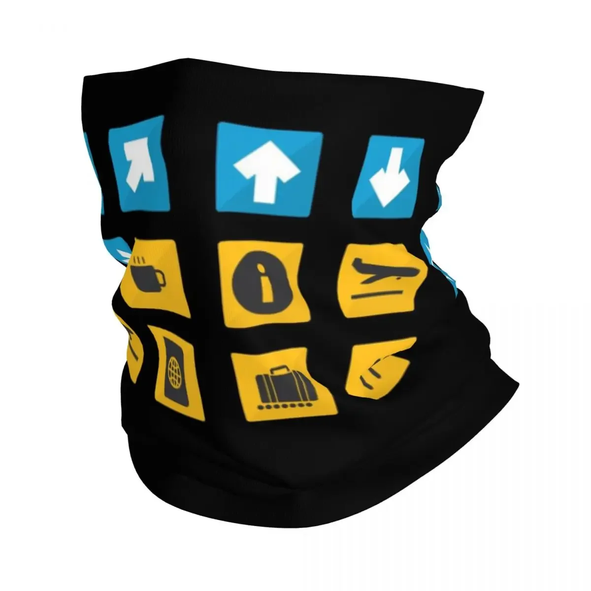Пакет знаков в аэропорту бандана чехол на шею маска с принтом шарф