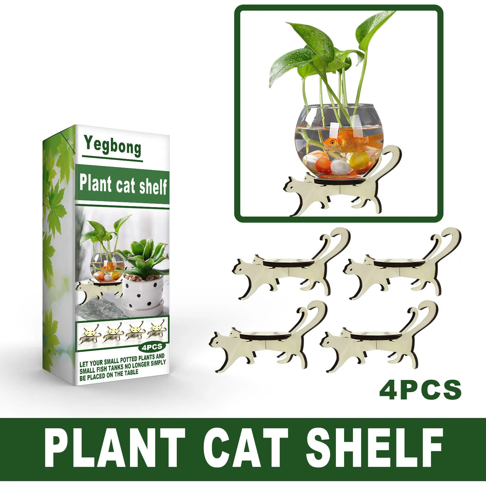 

4pcs Flower Pot Holder Plant And Succulent Flower Pot Base Display Stand Home Garden Patio Decoration Desktop Ornament Shelf