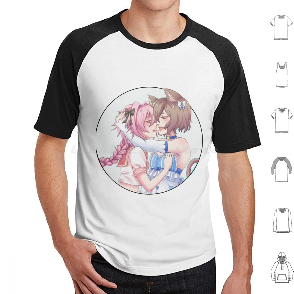 

Футболка Astolfo X Felix большого размера 6Xl, хлопковая крутая футболка Astolfo X Felix