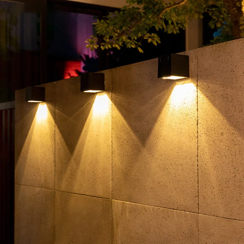 

LED Solar Stair Light Path Outdoor Waterproof Wall Lamp Garden Terrace Guardrail Step Light Landscape Balcony Fence Solar Lights