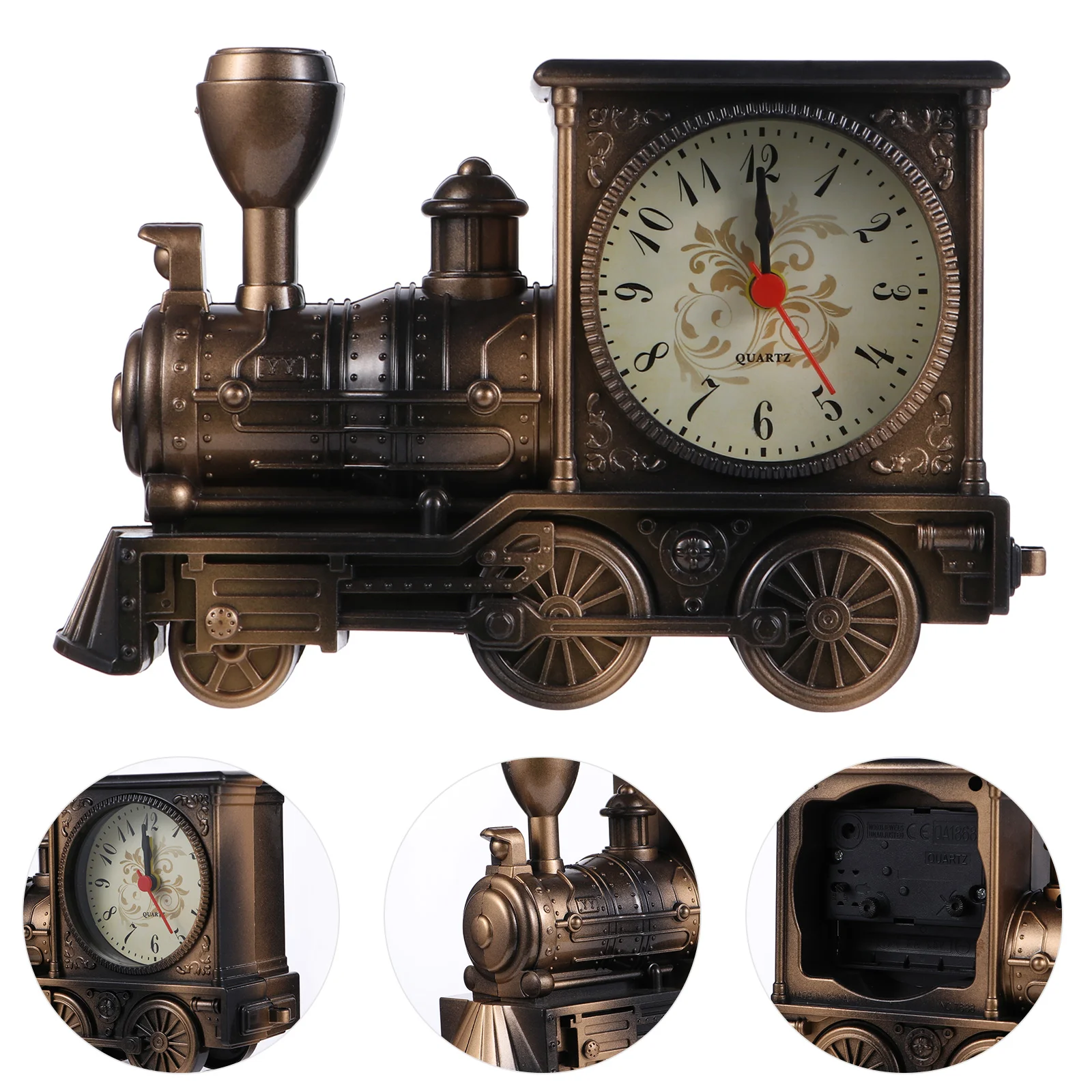 

Clock Alarm Train Vintage Table Bedside Clocks Retro Decoration Desk Decorative Desktop Head Model Decorations Kids Ornament