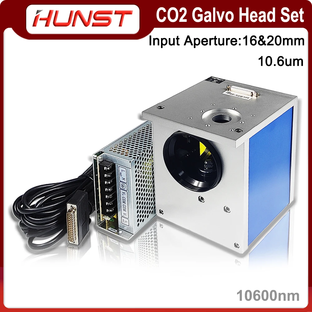 HUNST RC2807 CO2 Laser Scanning Galvo Head 10.6um Input Aperture16mm 20mm Galvanometer Scanner with Power Supply