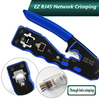 rj45 network cable crimping tool cat7 cat6 cat5 modular crimping device wire stripper ethernet cable connection tool kit