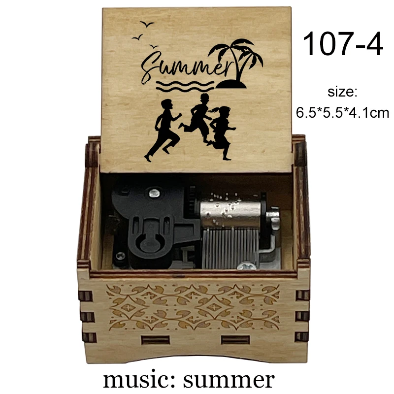 Заводная Музыкальная шкатулка летние музыкальные механические подарки для